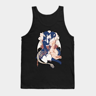 Two Geishas Kissing Graphic T-Shirt 01 Tank Top